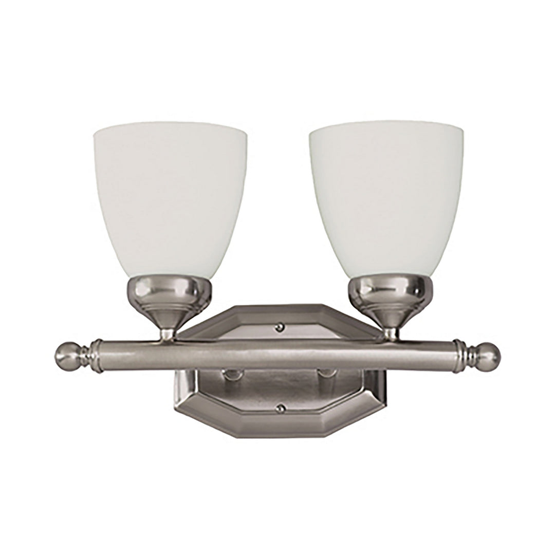 Trans Globe Imports Ashlea 2512 BN Bath Vanity Light 16 in. wide - Brushed Nickel