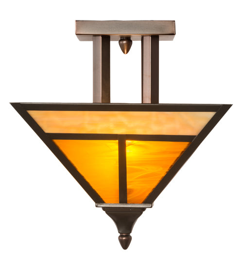 Meyda Tiffany T" Mission" 188106 Ceiling Light - Craftsman Brown,Mahogany Bronze