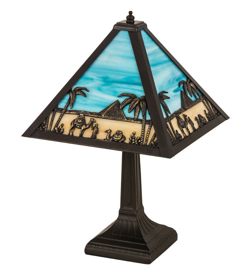 Meyda Tiffany Lighting 188316 Camel One Light Table Lamp Lamp Bronze / Dark