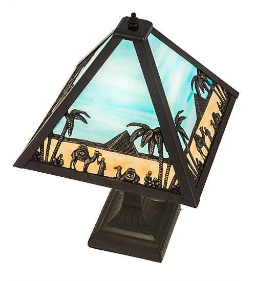 Meyda Tiffany Lighting 188316 Camel One Light Table Lamp Lamp Bronze / Dark