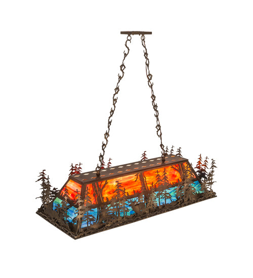 Meyda Tiffany Deer At Dusk 188361 Pendant Light - Antique Copper