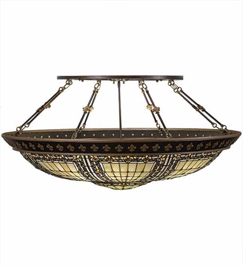 Meyda Tiffany Fleur-De-Lis 188440 Ceiling Light - Copper Vein