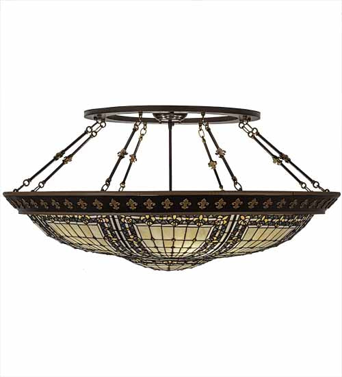 Meyda Tiffany Fleur-De-Lis 188440 Ceiling Light - Copper Vein