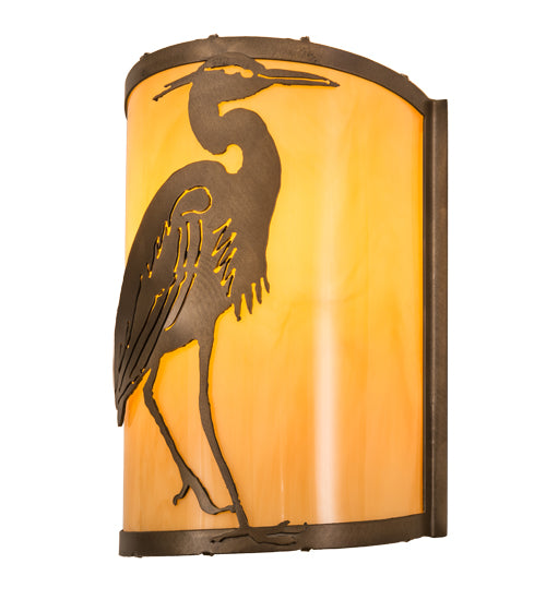 Meyda Tiffany Heron 188604 Wall Light - Antique Copper