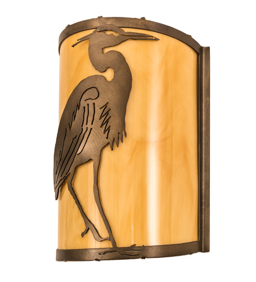 Meyda Tiffany Heron 188604 Wall Light - Antique Copper