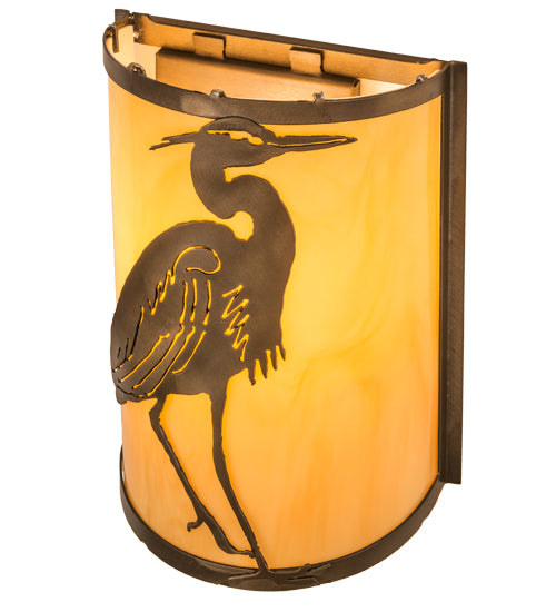 Meyda Tiffany Heron 188604 Wall Light - Antique Copper