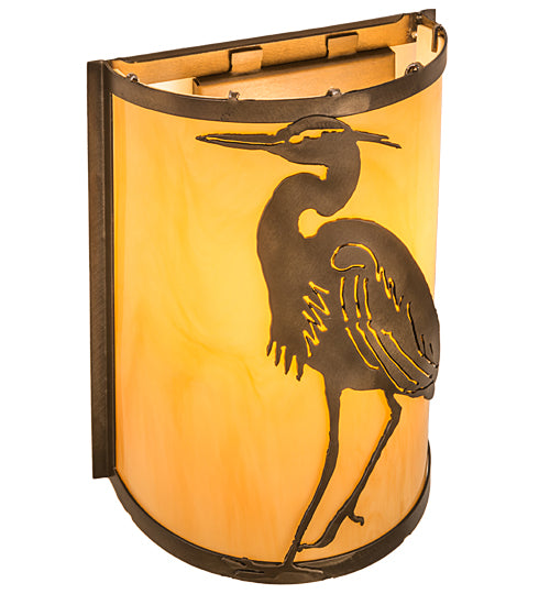 Meyda Tiffany Heron 188606 Wall Light - Antique Copper