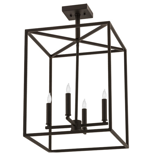 Meyda Tiffany Kitzi Box 188630 Pendant Light - Wrought Iron