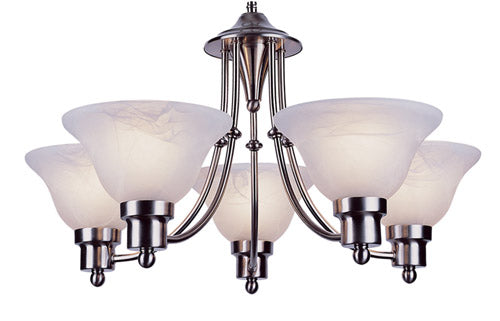 Trans Globe Imports Perkins 6545 BN Chandelier Light - Brushed Nickel