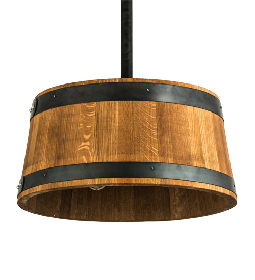 Meyda Tiffany Whiskey Barrel 188651 Pendant Light - Natural Wood