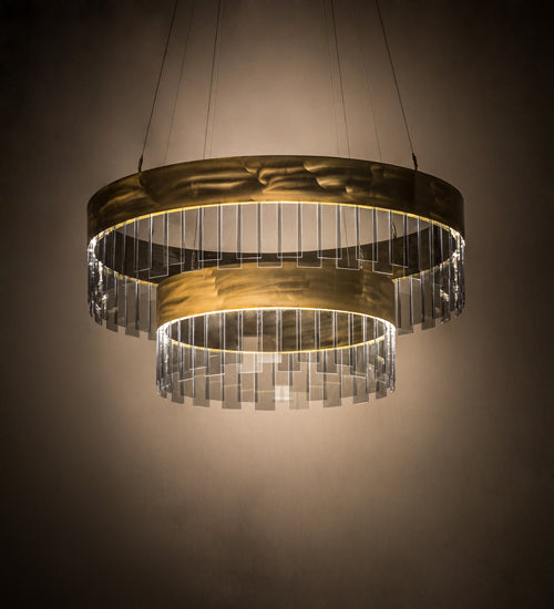 Meyda Tiffany Cilindro 188823 Pendant Light - Natural Brass