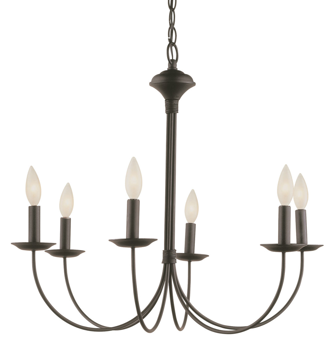 Trans Globe Imports Candle 9016 BK Chandelier Light - Black