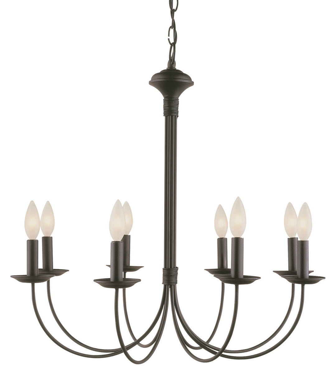 Trans Globe Imports Candle 9018 BK Chandelier Light - Black