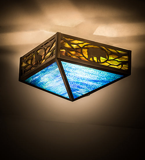 Meyda Tiffany Wildlife 188913 Ceiling Light - Antique Copper