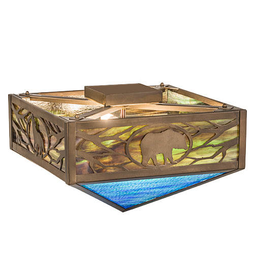 Meyda Tiffany Wildlife 188913 Ceiling Light - Antique Copper
