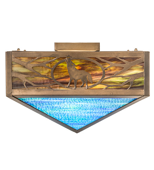 Meyda Tiffany Wildlife 188913 Ceiling Light - Antique Copper