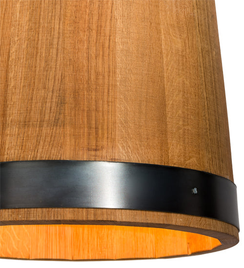Meyda Tiffany Whiskey Barrel 188968 Pendant Light - Natural Wood