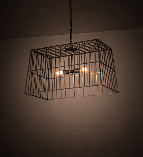 Meyda Tiffany Quadrato 189145 Pendant Light - Natural Wood, Mahogany Bronze