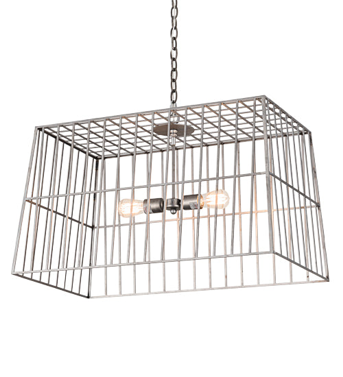 Meyda Tiffany Quadrato 189145 Pendant Light - Natural Wood, Mahogany Bronze