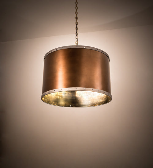 Meyda Tiffany Cilindro 189155 Pendant Light - Copper