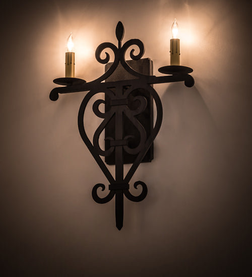 Meyda Tiffany Fleur De Lys 189161 Wall Light -