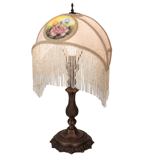 Meyda Tiffany Lighting 18916 Reverse Painted One Light Accent Lamp Lamp Bronze / Dark