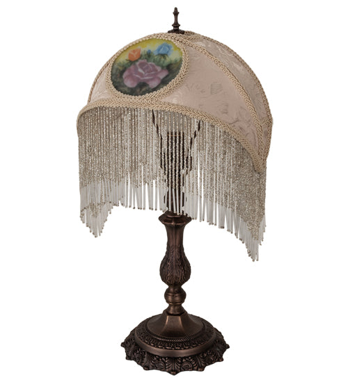 Meyda Tiffany Lighting 18916 Reverse Painted One Light Accent Lamp Lamp Bronze / Dark