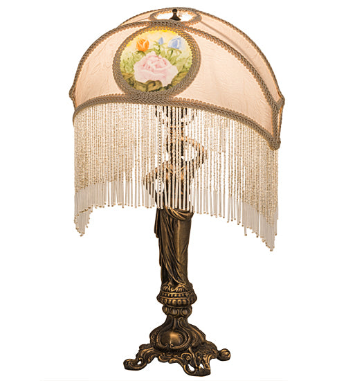 Meyda Tiffany Lighting 189219 Reverse Painted One Light Table Lamp Lamp Bronze / Dark