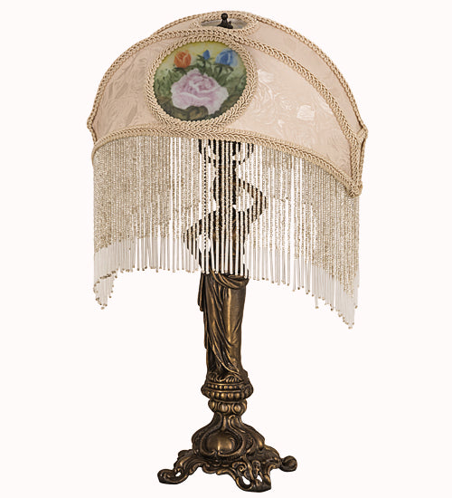 Meyda Tiffany Lighting 189219 Reverse Painted One Light Table Lamp Lamp Bronze / Dark