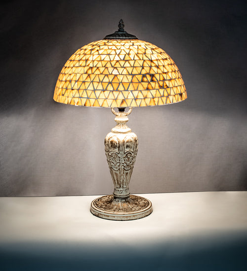 Meyda Tiffany Lighting 189411 Mosaic Dome One Light Table Lamp Lamp Gold, Champ, Gld Leaf