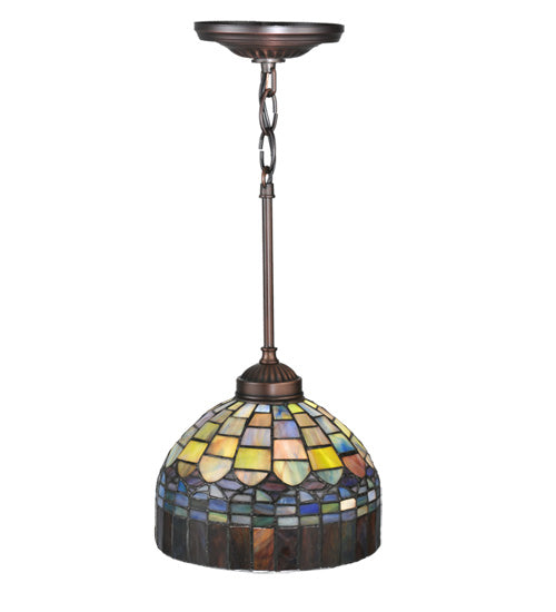 Meyda Tiffany Tiffany Candice 18944 Pendant Light - Green/Blue Pbag
