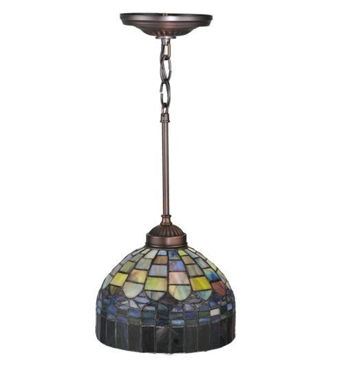 Meyda Tiffany Tiffany Candice 18944 Pendant Light - Green/Blue Pbag
