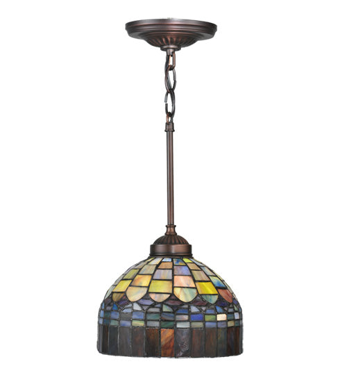 Meyda Tiffany Tiffany Candice 18944 Pendant Light - Green/Blue Pbag
