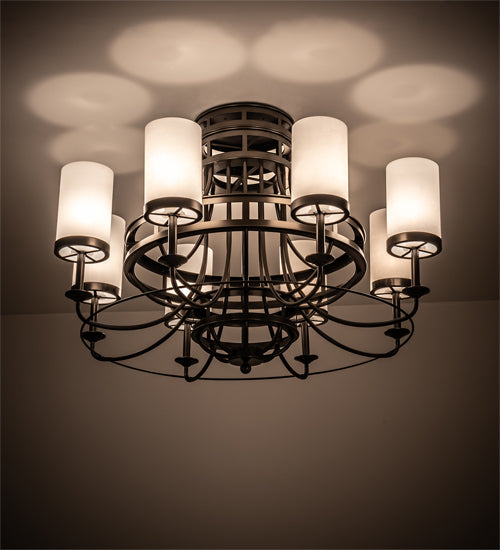 Meyda Tiffany Saxony 189538 Chandelier Light - Oil Rubbed Bronze