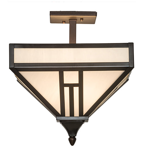 Meyda Tiffany H" Mission" 189545 Ceiling Light - Craftsman Brown,Mahogany Bronze
