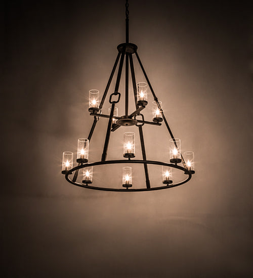 Meyda Tiffany Loxley 189559 Chandelier Light - Oil Rubbed Bronze