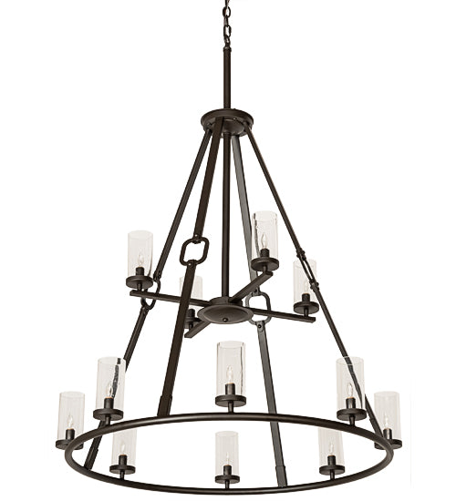 Meyda Tiffany Loxley 189559 Chandelier Light - Oil Rubbed Bronze