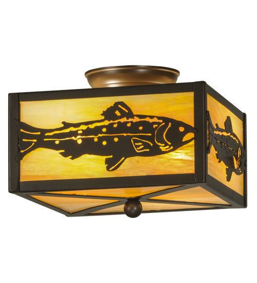 Meyda Tiffany Trout 18958 Ceiling Light - Timeless Bronze