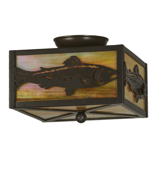 Meyda Tiffany Trout 18958 Ceiling Light - Timeless Bronze