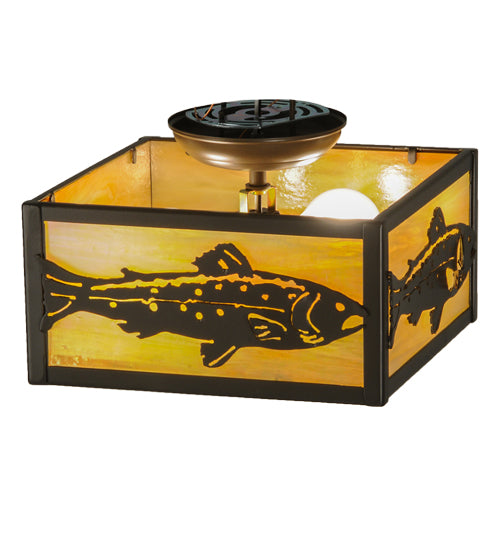 Meyda Tiffany Trout 18958 Ceiling Light - Timeless Bronze