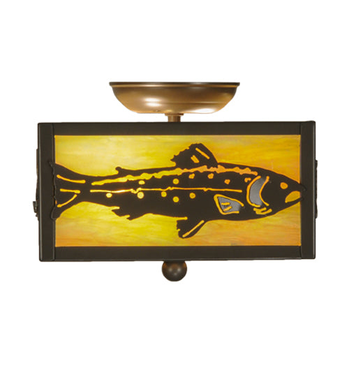 Meyda Tiffany Trout 18958 Ceiling Light - Timeless Bronze