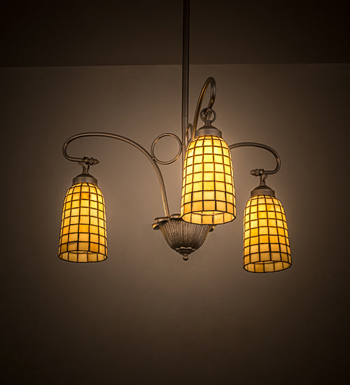 Meyda Tiffany Terra Bone 189629 Chandelier Light - Nickel