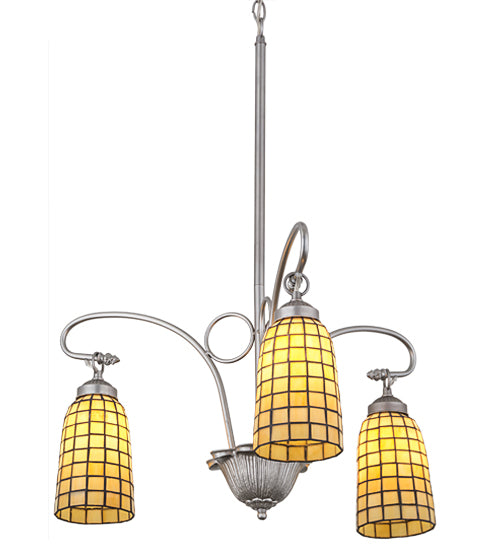 Meyda Tiffany Terra Bone 189629 Chandelier Light - Nickel