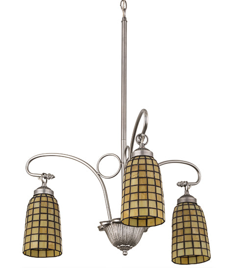 Meyda Tiffany Terra Bone 189629 Chandelier Light - Nickel