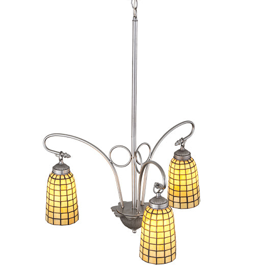 Meyda Tiffany Terra Bone 189629 Chandelier Light - Nickel