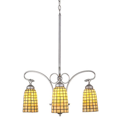 Meyda Tiffany Terra Bone 189629 Chandelier Light - Nickel