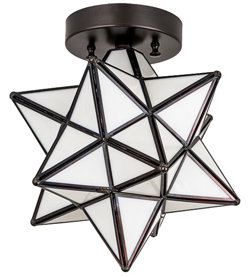 Meyda Tiffany Moravian Star 189645 Ceiling Light - Craftsman Brown