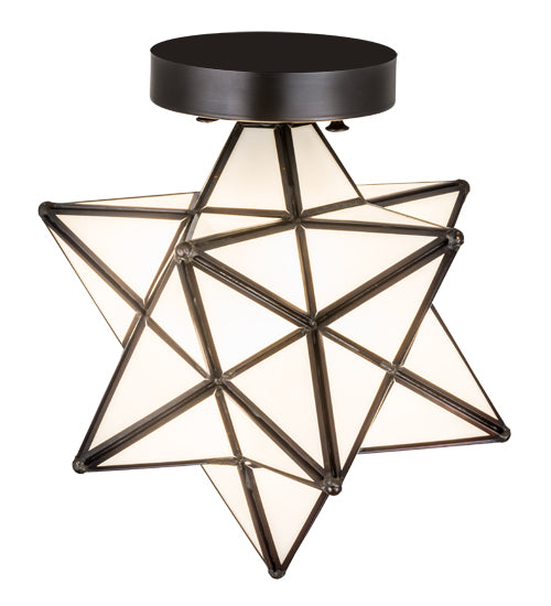 Meyda Tiffany Moravian Star 189645 Ceiling Light - Craftsman Brown