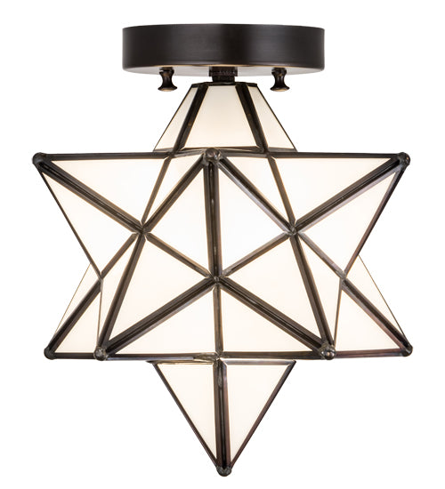 Meyda Tiffany Moravian Star 189645 Ceiling Light - Craftsman Brown