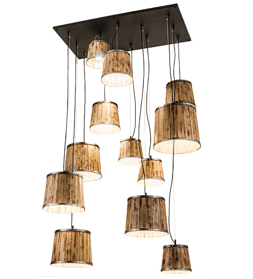 Meyda Tiffany Wine Barrel 189726 Pendant Light - Steel